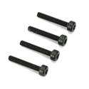 Dubro 2x12mm Socket Head Cap Screws (4)