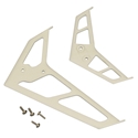 E-flite Stabilizer/Fin Set, White: BCPP2, BSR