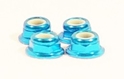 4mm Alum Flanged Lock Nut Thin