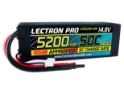 Lectron Pro 14.8V 5200mAh 50C Lipo Battery with Hard Case for 1/8th Scale Buggies & Trucks