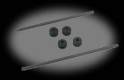 E-flite Body Mount Rod and Grommet Set: BCX/2/3