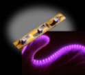 Self-Adhesive Waterproof 2 inch 3 Lights LED Light Strip - Pink