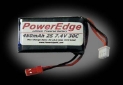 PowerEdge 450mAh 7.4V 2S Double Cell 30C LiPoly Pack