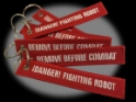 Fighting Robot Combat Tag Keychain