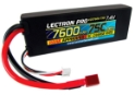 Lectron Pro 7.4V 7600mAh 75C Lipo Battery - Deans Connector