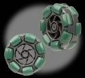 VEX Robotics 2.75in. Double Roller Omni Directional Wheel, 2-pack