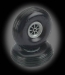 2 1/4 Inch Diameter Treaded Lite Wheel 2pk