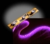 Self-Adhesive Waterproof 2 inch 3 Lights LED Light Strip - Pink