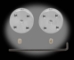 3mm Aluminum Mounting Hub - Set of Two