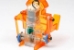Crank walking mechanism transmits movement of crank to arms and making the robot walking with arms pushing like a Sumo Wrestler.