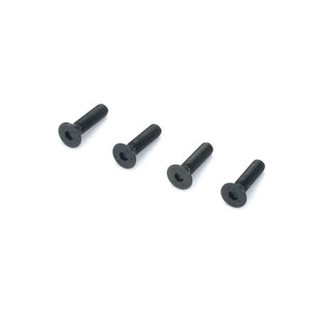 Dubro 2288 3mm x 12mm Flat Head Socket Screws (4)