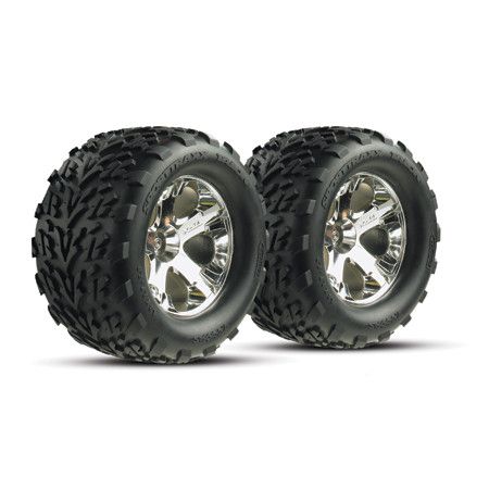 Traxxas 3668 Talon 2.8 Rear Tires on All-Star Wheels (2)