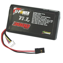 Venom 3000mAh 11.1V Triple Cell 3S 5C LiPo Transmitter Pack: M11, MX3