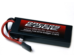 High Proformance Lipo Battery Pack5000MAH 25C 2S 7.4V With Hardwired Traxxas Plug