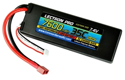 Lectron Pro 7.4v 7600mAh 35C Lipo Battery With Deans Connector