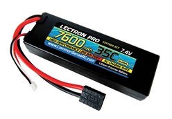 Lectron Pro 7.4v 7600mAh 35C Lipo Battery With Traxxas Connector