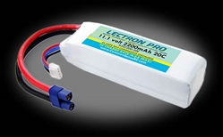 Lectron Pro 2200mAh 3S 11.1V 20C LiPoly Pack - EC3 Connector