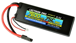 Lectron Pro 11.1v 7600mah 75C Hard Case Lipo Battery With Traxxas Connector