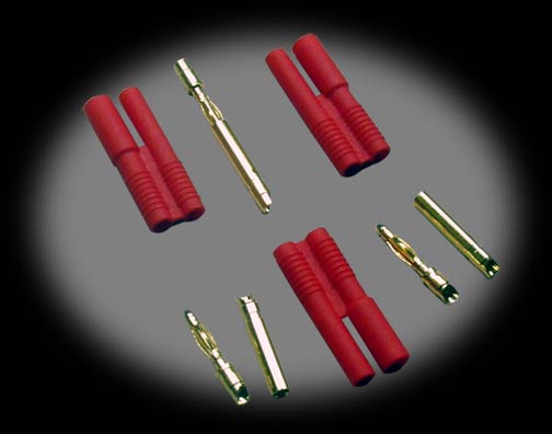 2mm Bullet Connector - Set of 3