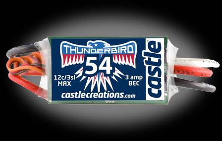 Thunderbird 54 Brushless Speed Controller