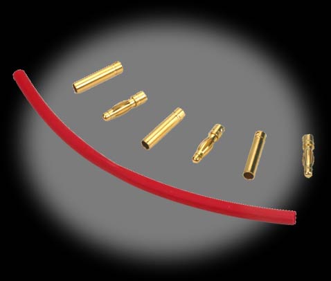 E-Flite Gold Bullet Connector Set 4mm