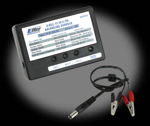 E-Flite 3S 11.1V LiPo Balancing Charger, 1.8A