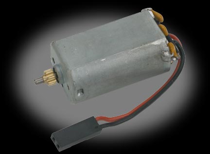 E-flite 180 Motor with 8T 0.5M Pinion Left: BCX/2/3