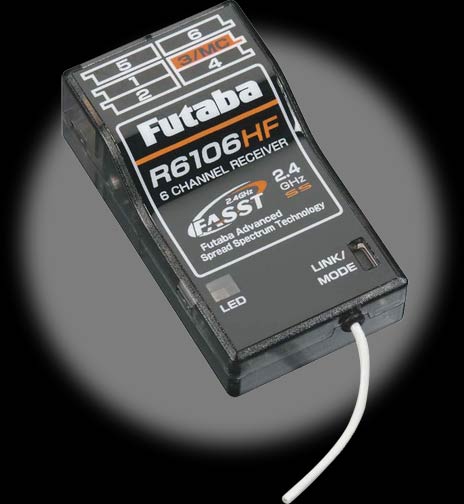 Futaba R6106HF 2.4GHz FASST 6-Channel  Park Flyer Receiver