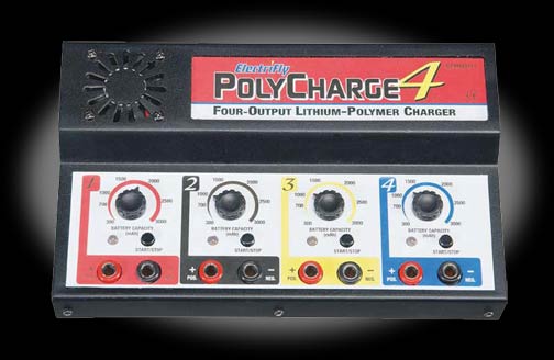 PolyCharge4 DC 4 Output 1-4 Cell LiPo Charger