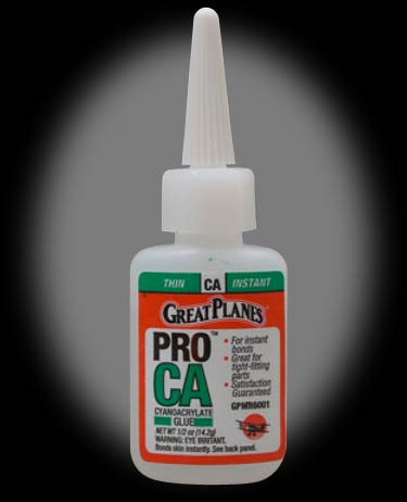 Great Planes Pro CA Glue Thin, 0.5oz