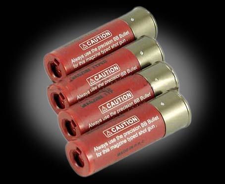 Shells for Tokyo Marui, UTG, DE, TSD, Matrix Airsoft Shotgun (x4)