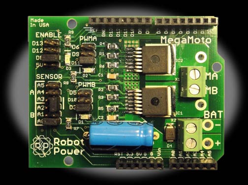 MegaMoto Motor Control Shield for Arduino