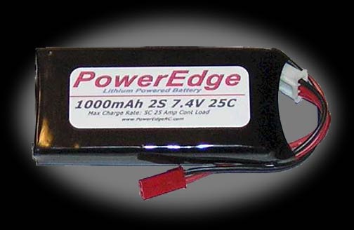 PowerEdge 1000mAh 7.4V 2S Double Cell 25C LiPoly Pack