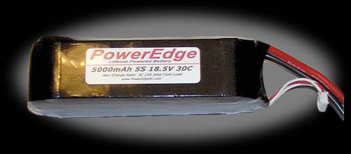 PowerEdge 5000mAh 18.5V 5S Five Cell 30C LiPoly Pack