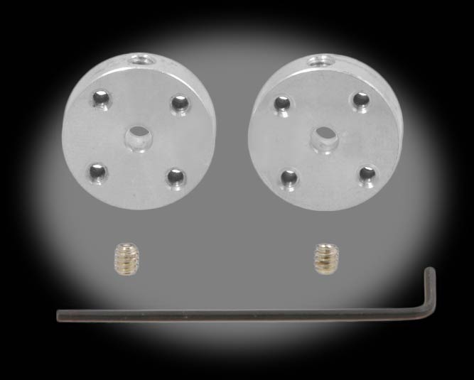 4mm Aluminum Mounting Hub - Set of Two