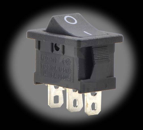 10A Rocker Switch 3-pin, SPDT