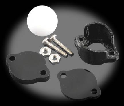 Ball Caster with 3/8in. Plastic Ball