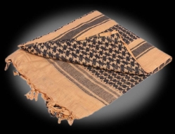 Matrix Woven Coalition Desert Shemagh / Scarves - Dark Brown/Black