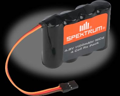 Spektrum 4.8V 1100mAh NiCad Receiver Pack - Flat