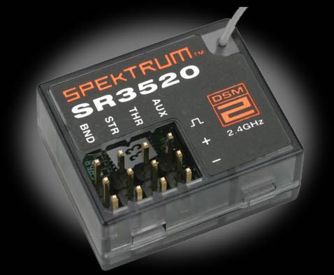 Spektrum SR3520 DSM2 3-Channel Micro Race Receiver