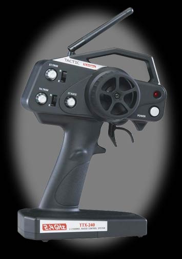 Tactic TTX240 2.4GHz 2-Channel Pistol Transmitter System - No Servos