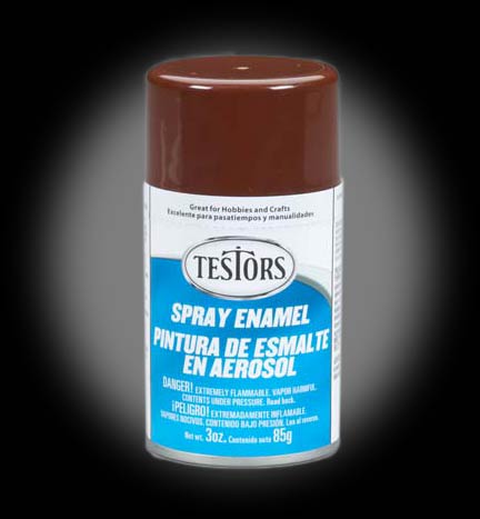 Testors 1240 3oz Spray Enamel - Gloss Brown