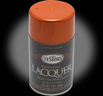 Testors One Coat Lacquer - Fiery Orange