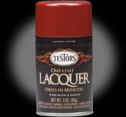 Testors One Coat Lacquer - Mythical Maroon