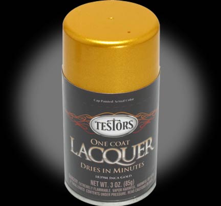 Testors One Coat Lacquer - Inca Gold