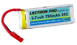 Lectron Pro 3.7V 750mAh 25C Lipo Battery with JST Connector for Dromida Ominus