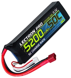 Lectron Pro 11.1V 5200 mAh 50C LiPo w/ Deans Connector