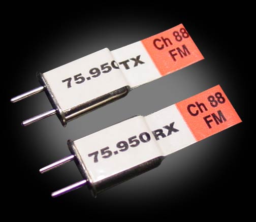 Futaba-compatible Channel 61 FM crystal set 75.410Mhz