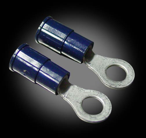 14-16 gauge (blue) #8 Ring Terminals-pack of 25